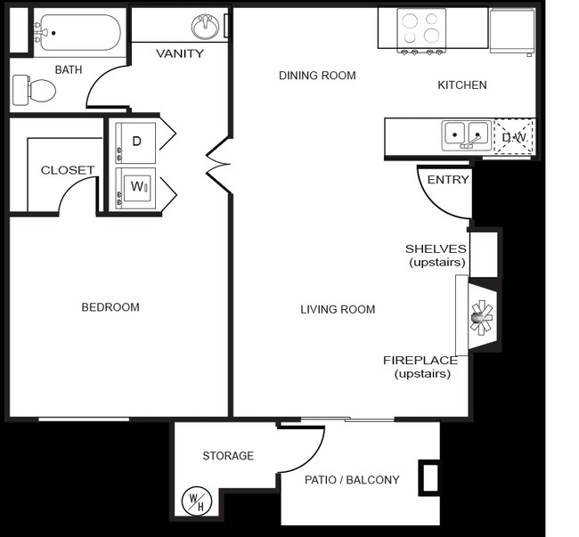 1BR/1BA - Forest Meadows Apartments