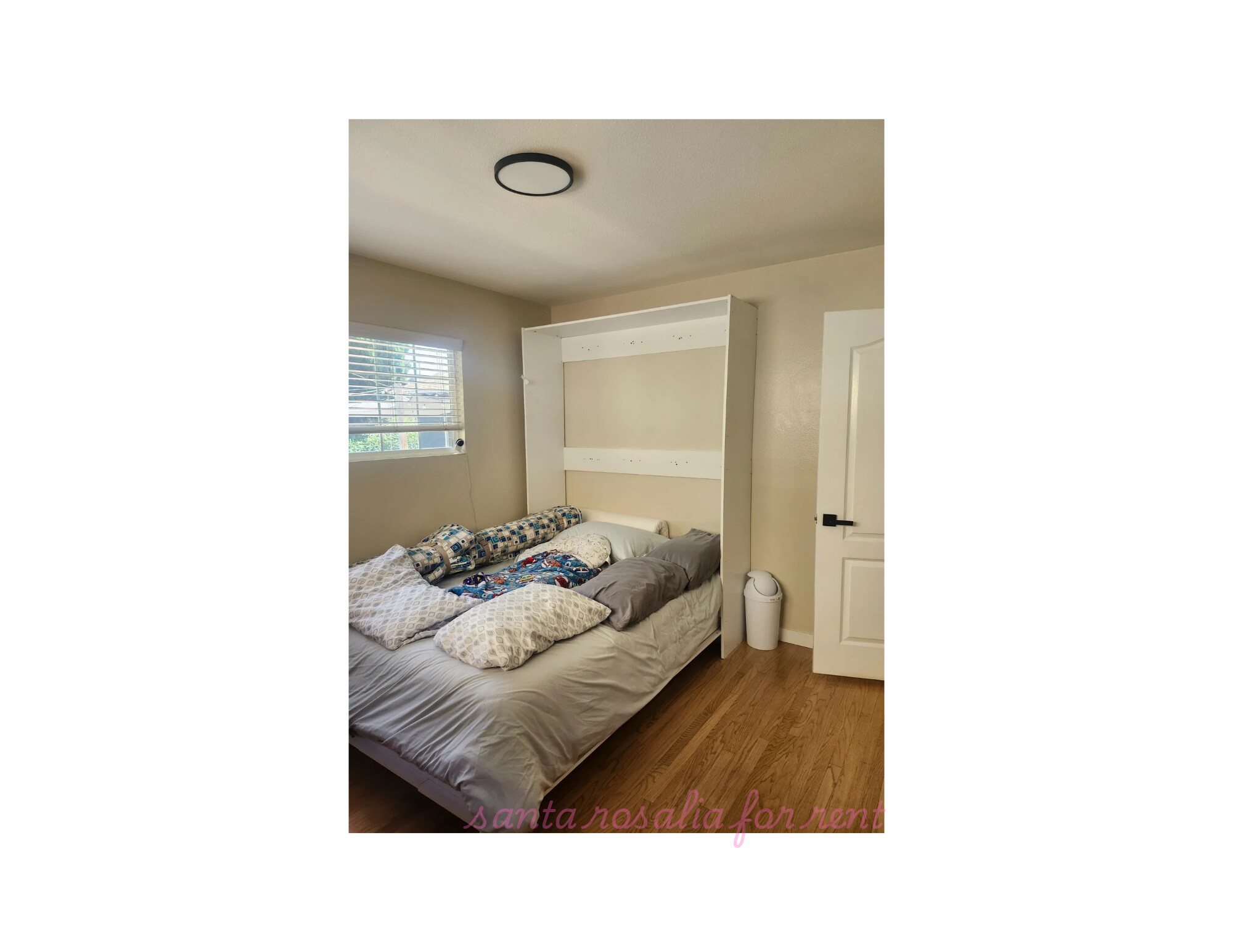 Room 2: murphy bed. Pictures are examples only. Decorations and furniture not include - 12332 Santa Rosalia St