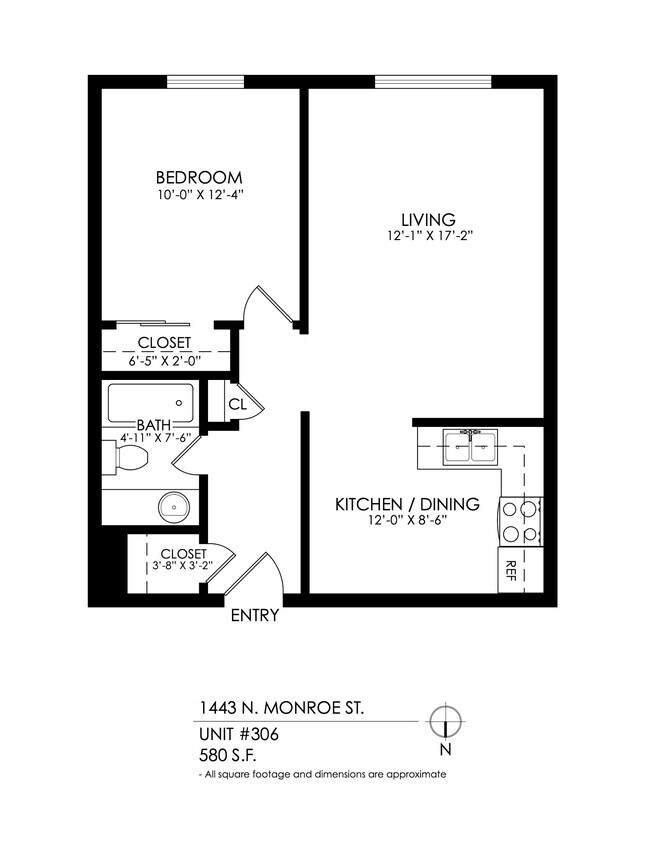 Floorplan - 1443 Monroe