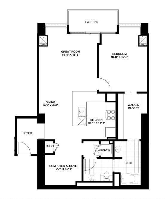 Floorplan - Flair Tower