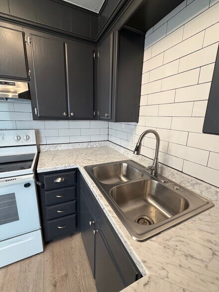 New updated stainless steel gooseneck faucet and large double sinks! - 615 S 6th St