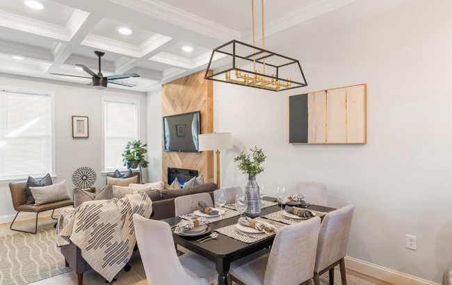 living room and dining area - 2608 Loyola Northway