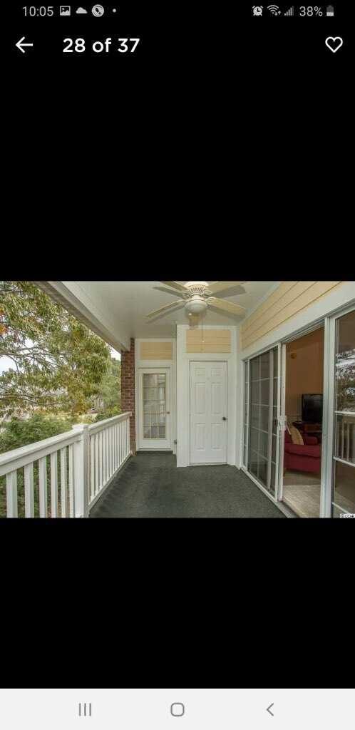 Rear balcony with additional storage - 4191 Hibiscus Dr