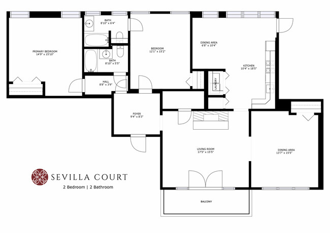 2 Bedroom 2 Bath - Sevilla Court