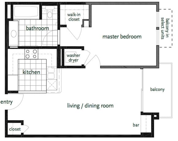 1BR/1BA - Wilshire Apartments