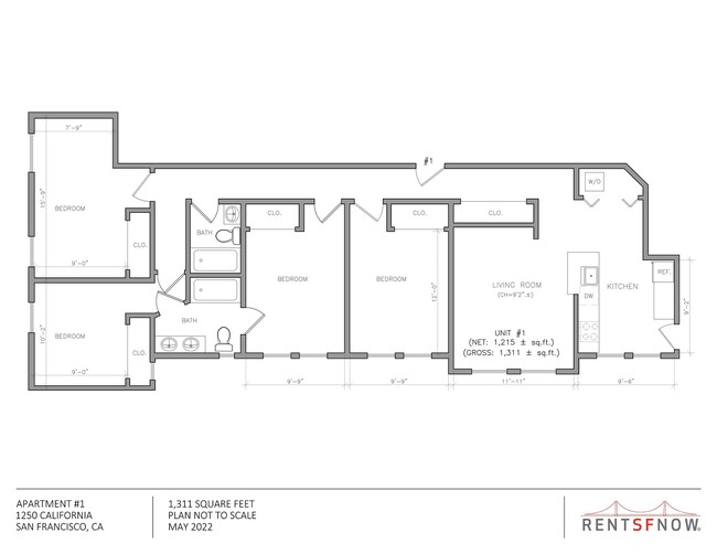 Floorplan - 1244-1250 California