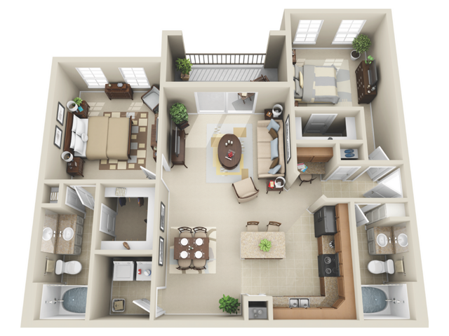 B1a Floorplan - Amalfi at Tuscan Lakes