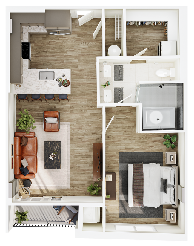 Floorplan - The Seventeen Hundred on East