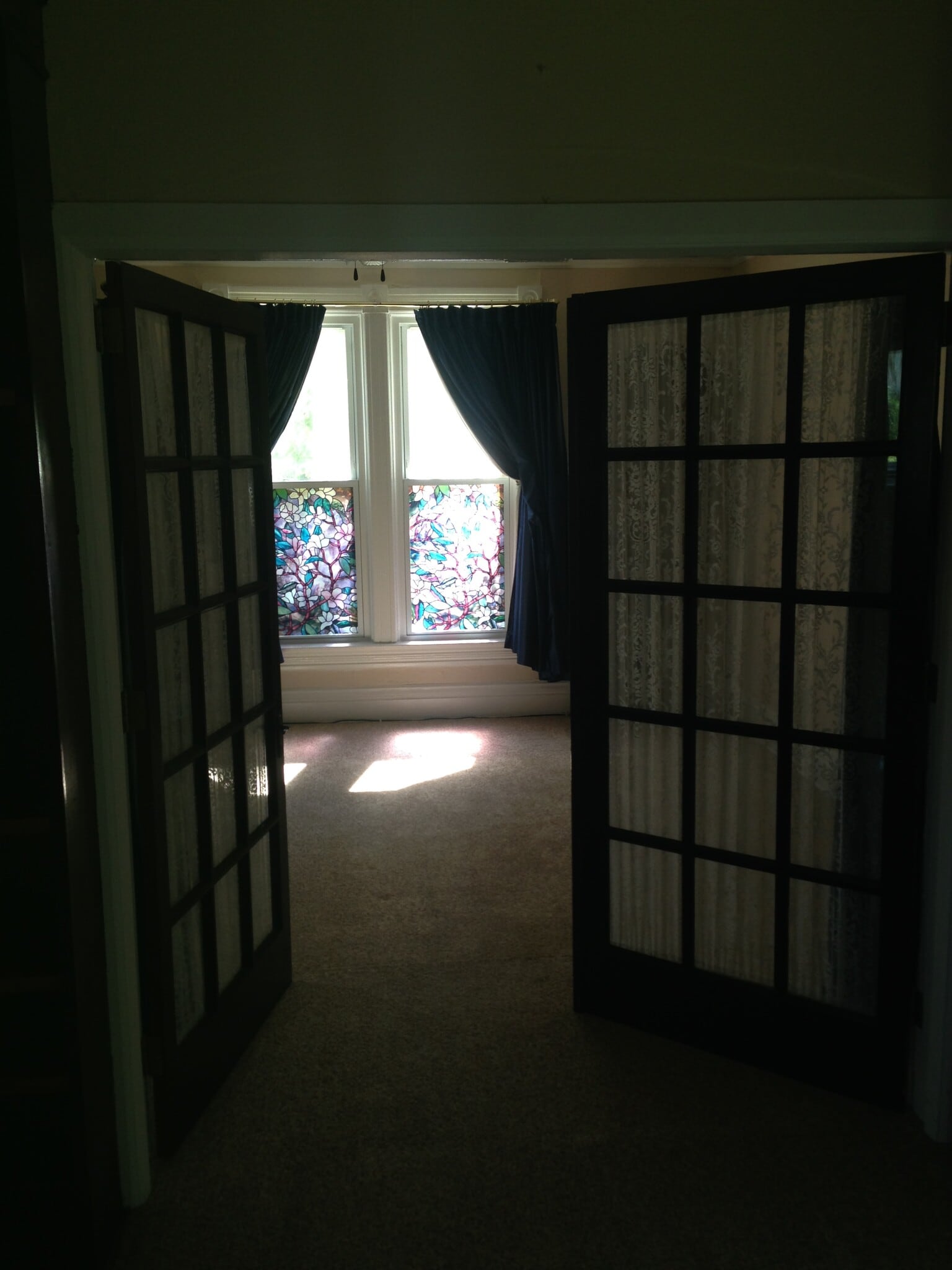 View through the French Doors into the Master Bedroom - 422 N 9th Ave W