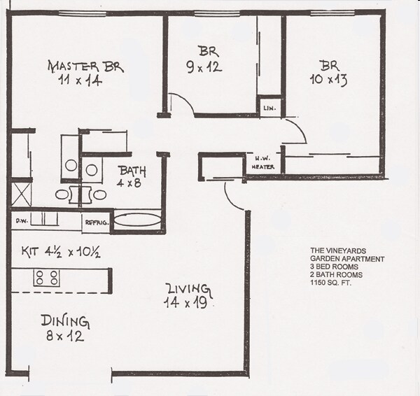 3BR/1.5BA - The Vineyards