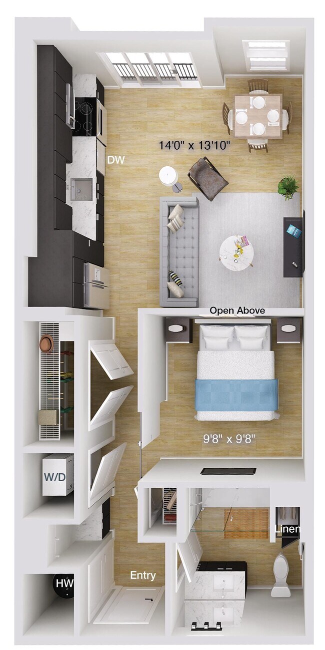Floorplan - Foster on the Park Apartments
