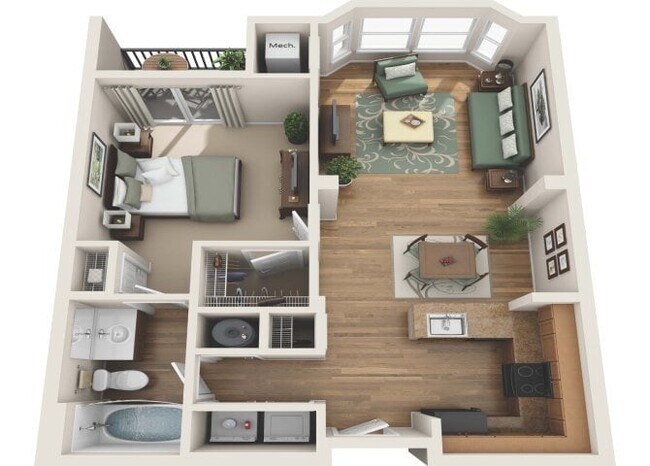 Floorplan - Summerfield At Morgan Metro Apartments
