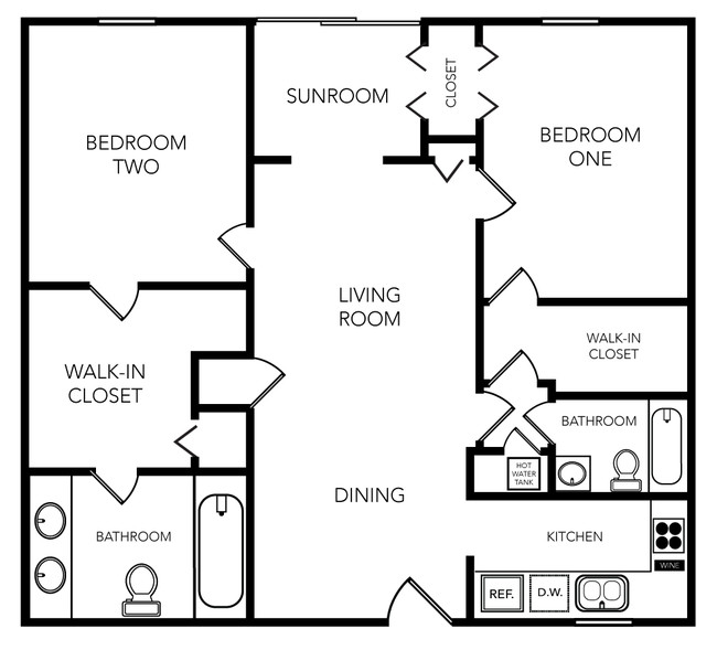 Floorplan - Sailpointe Apartments