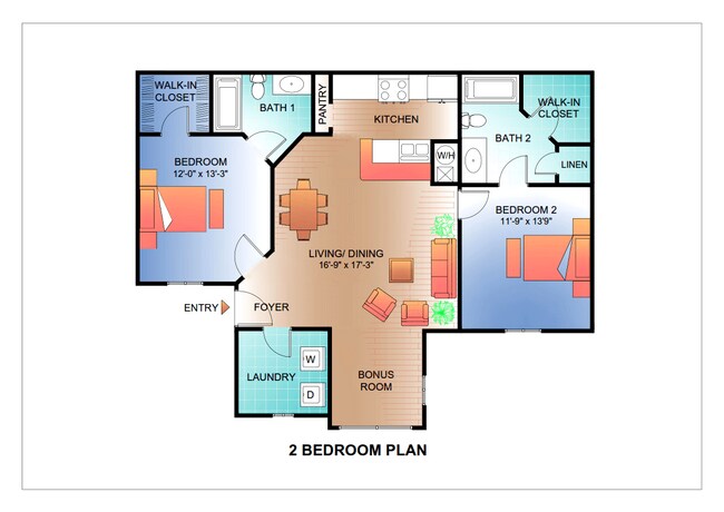 Floorplan - Cricket Club Apartments