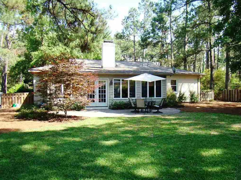 **Backyard now is fully landscaped with pinestraw** - 1104 Linden Rd
