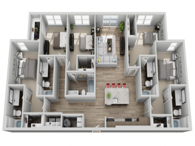 Floorplan - The Armory | Student Housing