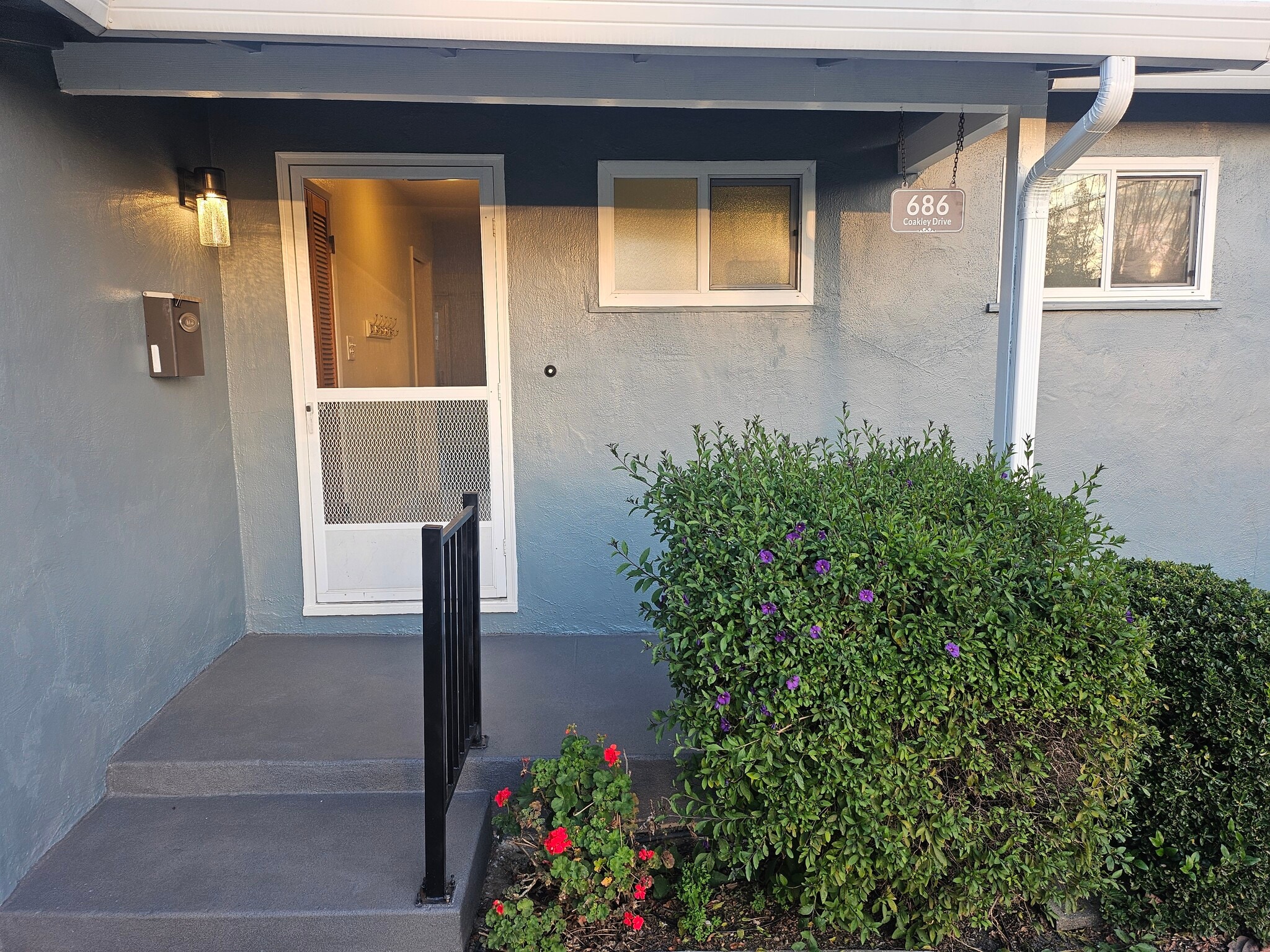 Front door - 686 Coakley Dr