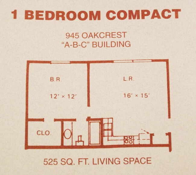 Floorplan - 945 Oakcrest St