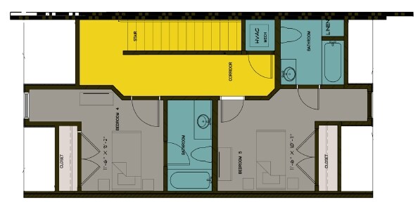 Townhome 3rd Floor - Old Row at Cloverdale