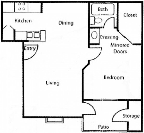 1BR/1BA - Brook Meadow Village