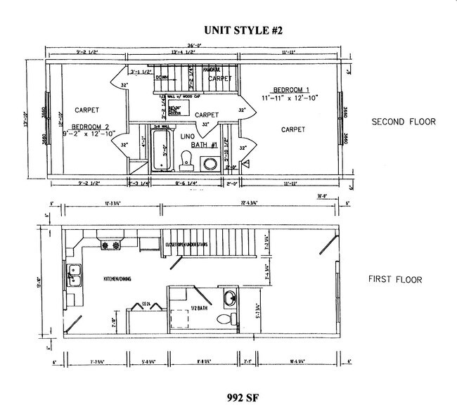 2BR/2.5BA - White Pine Village Townhomes