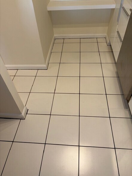 New tile floor in kitchen - 1718 P St NW