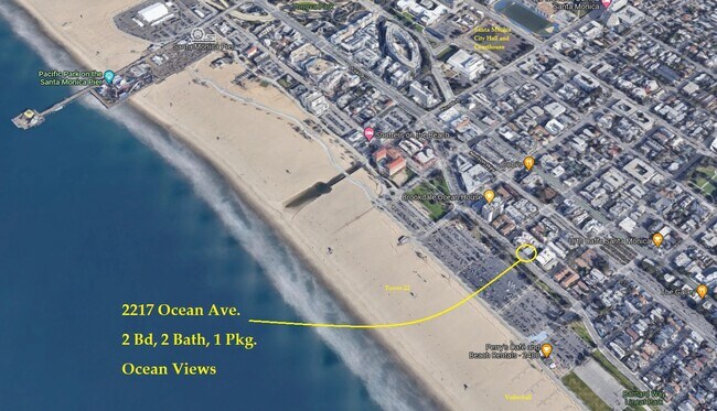 Map - 1/2 mile walk up to the SM Pier - 2213 Ocean Ave
