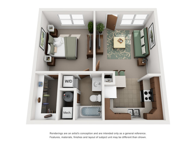 Floorplan - Hoosier Court Apartments