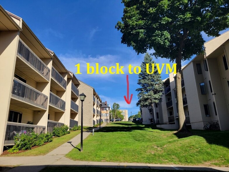 1 block to UVM - 37 S Williams St