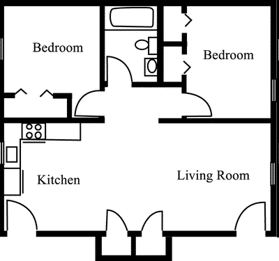 2BR/1BA - Coachlight Village Apartments
