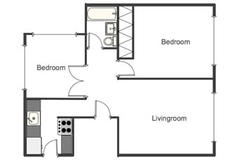 2BR/1BA - Bennett Apartments