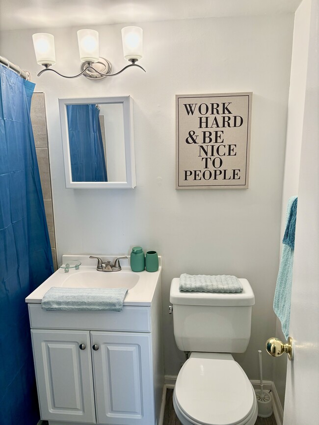 newly renovated bathroom - 3801 Swann Rd