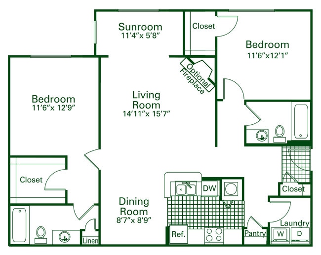 Floorplan - Verandas at Taylor Oaks