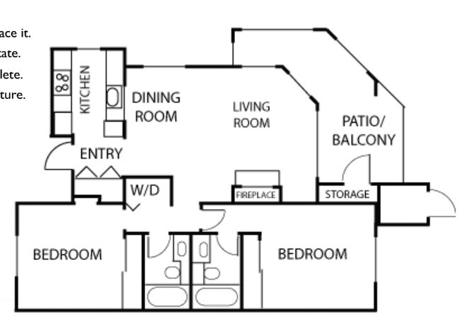 Plan E - Indian Creek Apartments
