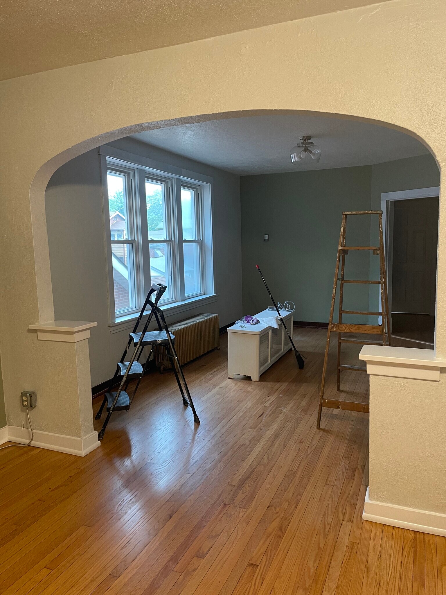 Living Room Looking into Dining Room (taken during renovation) - 4417 Rosa Ave
