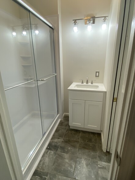 Walk-in Shower and new vanity - 4805 Lyons View Pike