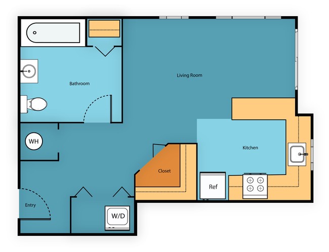 Floorplan - Sir Gallahad Apartment Homes