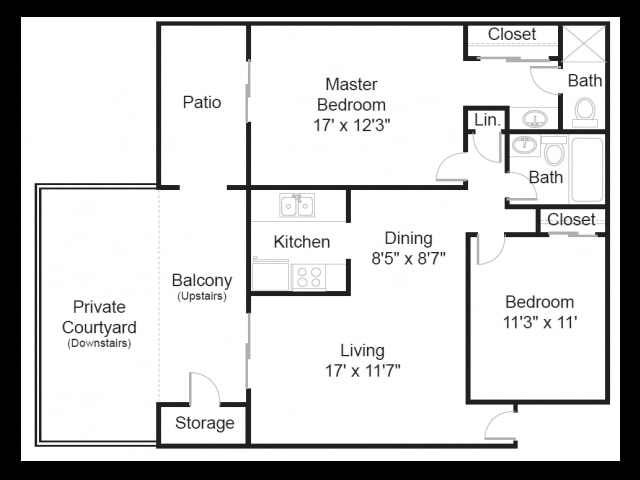 2BR/2BA - Brookwood