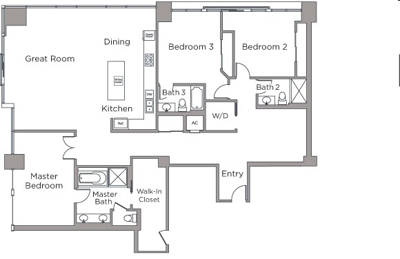 3BR/3BA - Latitude 33