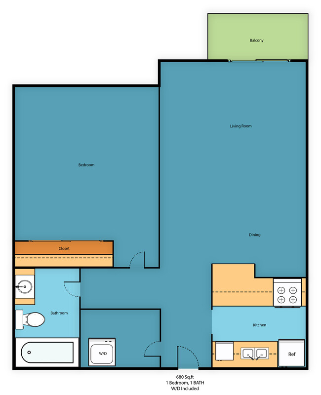 Floorplan - Park 212 Apartment Homes