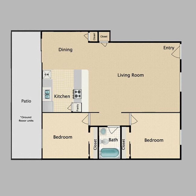 Building Photo - OPEN HOUSE: 6/27 10AM-12PM~ 2 BR Bright Apartment with Parking and AC!