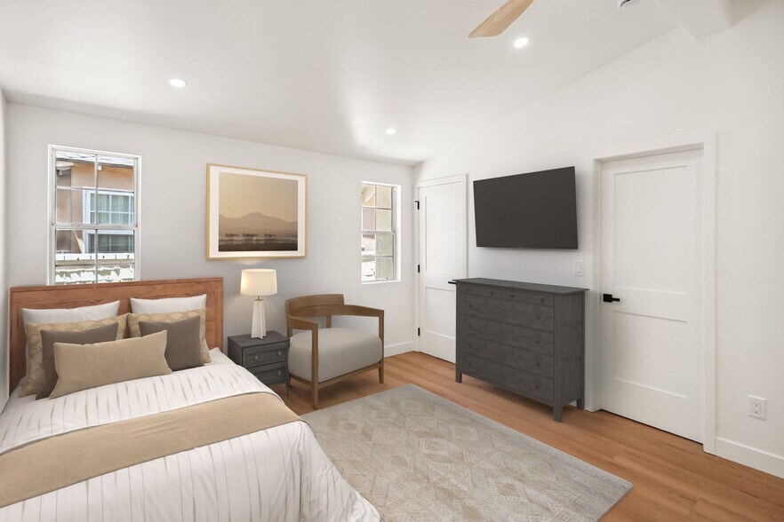Bedroom #2 | Ensuite | Virtually Staged - 4702 Kraft Ave
