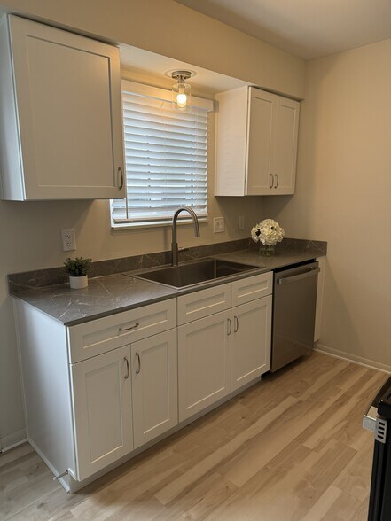 Completely renovated kitchen with brand new stainless steel appliances. - 1133 Tienken Ct