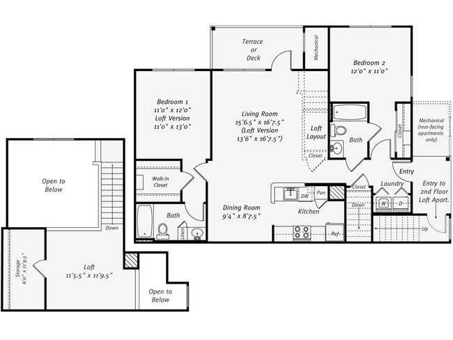 Floorplan - Avalon at Bedford Center