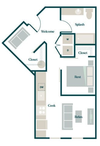 Floorplan - Hazel Apartments