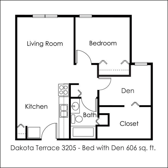 Floorplan - Dakota Terrace Apartments