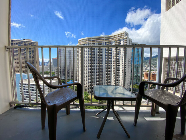 View of Lanai in unit - 1920 Ala Moana Blvd