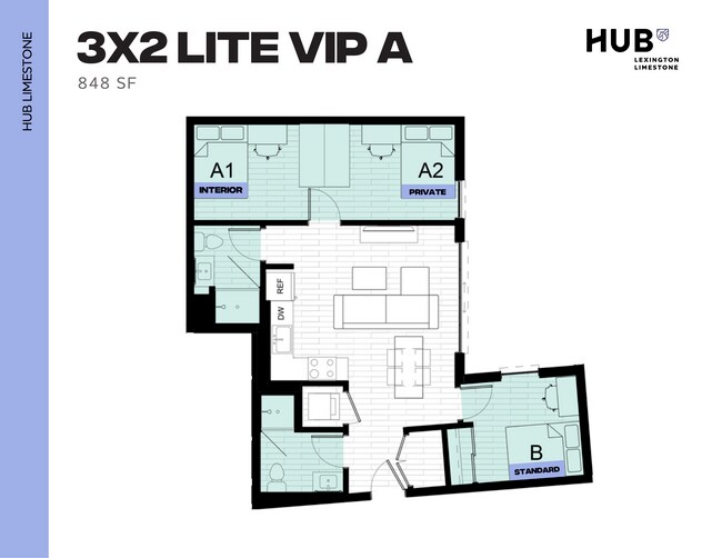 3x2 Lite VIP A - Hub Limestone