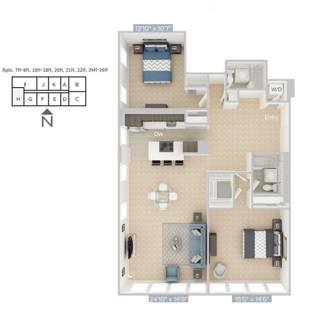 Floorplan - Avalon at Prudential Center