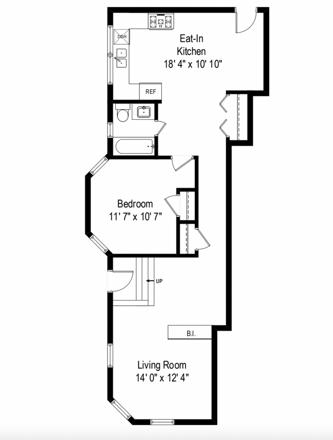 Floorplan - 1615-25 Ridge Ave.